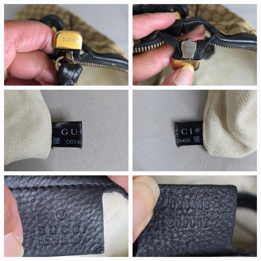 Gucci Tan and Black Hobo Bag - Picture 16 of 16